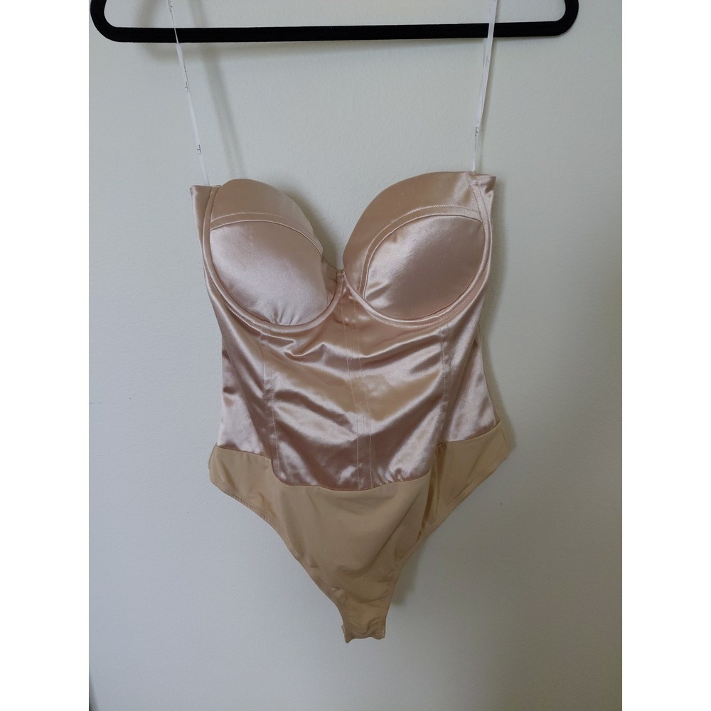 Lulus Shapewear Womens Large Cream Lace Bodysuit Lingerie‎ One Piece